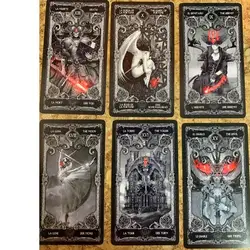 10.3*6cm XIII Dark tarocchi Deck gioco da tavolo inglese misterioso divinazione Fate