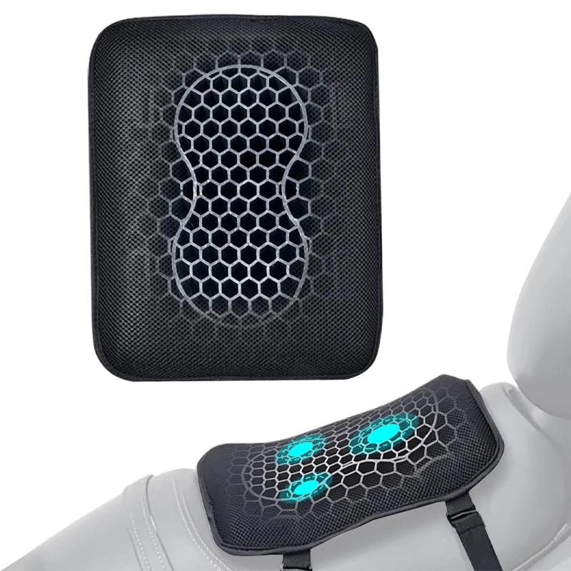 

3D Honeycomb Seat Cushion Motorcycle Gel Structure Shock Breathable Comfort Relief Pressure Universal Seat Cushions