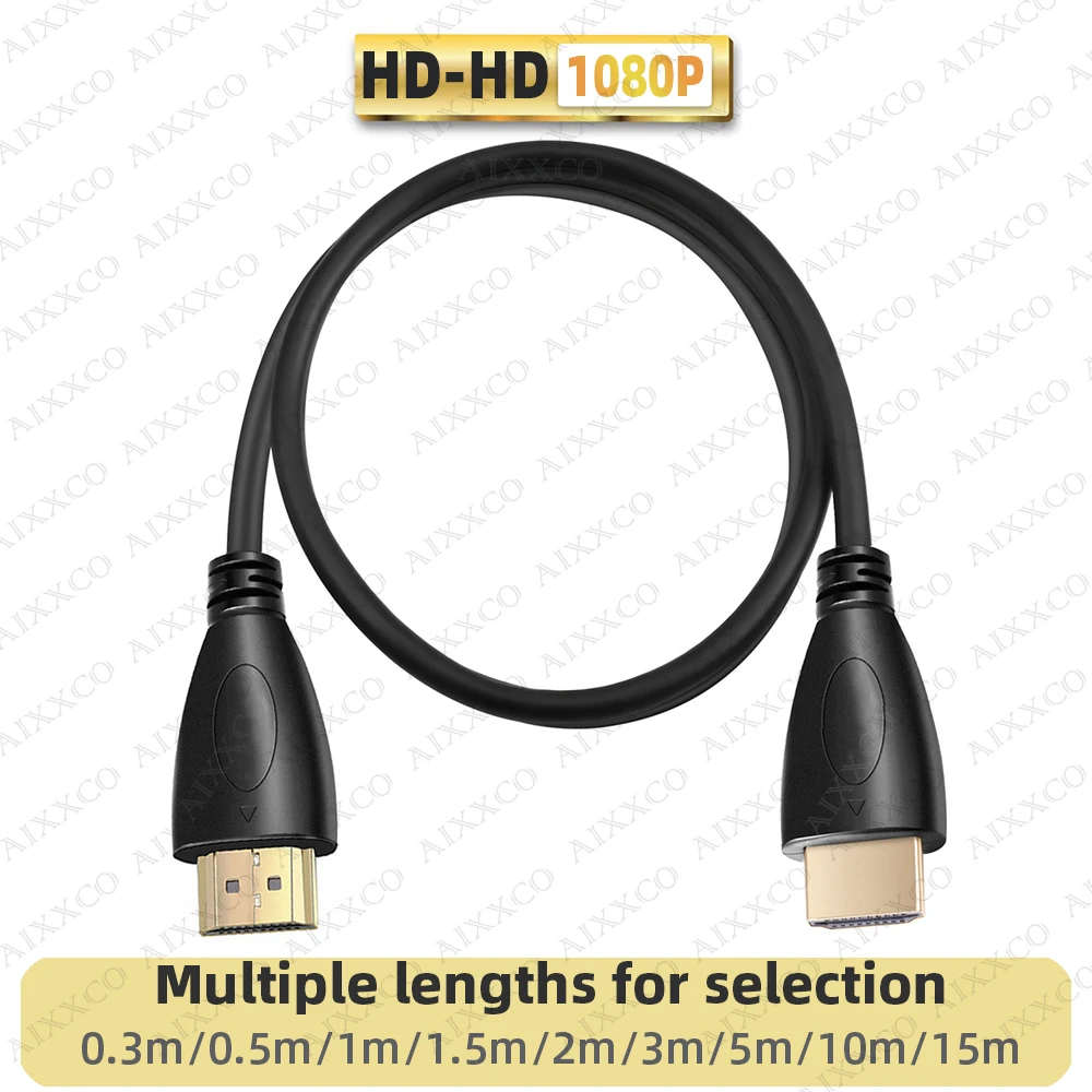 Kabel video HD 3D, 3M 5M 10M HDMI kompatibel V1.4 1080P kecepatan tinggi untuk XBOX PS4 pemisah kompatibel HDMI HDTV