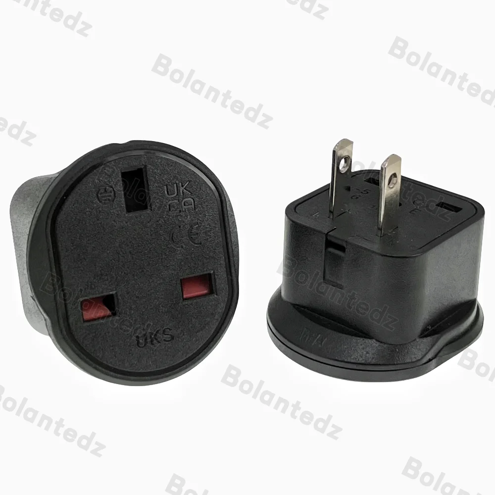 UK to US JP Travel Adapter Type G to Type A/B Plug Converter UK Socket To American Japanese 2-Pin Power Adapter for Travel