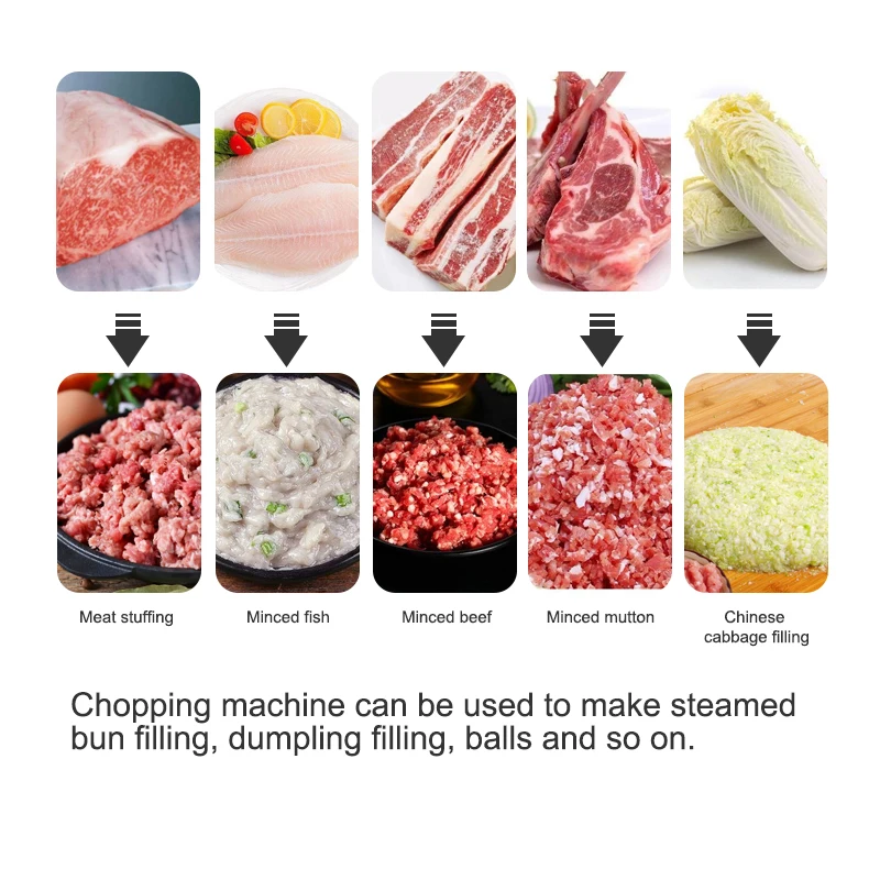 Commercial 20L Capacity Meat Bowl Cutter and Chopper for Bulk Processing of Meatballs and Sauces Meat Product Making Machines