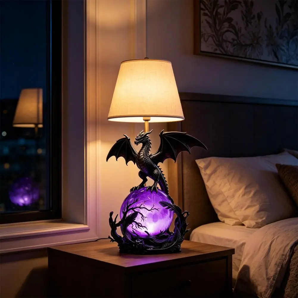 Dragon Light Glowing Dragon Sculpture Lamp Usb Powered Dragon Led Light Decorative Ornament Bedside Desk Lamp Holiday for Home