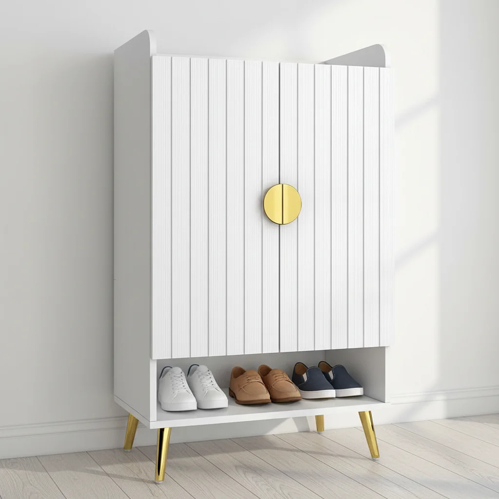xx-Wholesale Luxury Modern Melamine Wooden Shoe Cabinet for Entryways Shoe Rack Cabinet Furniture for Living Room*