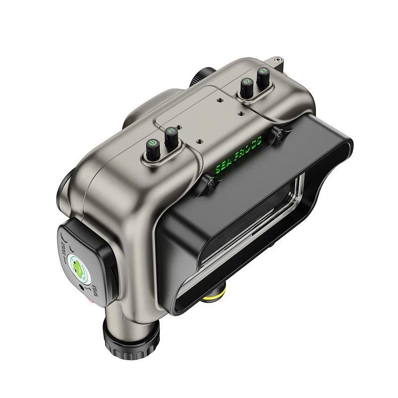 كاميرا Seafrog تحت الماء من سبائك الألومنيوم وشاشة خارجية مقاومة للماء بعمق 100 متر مقاومة للماء