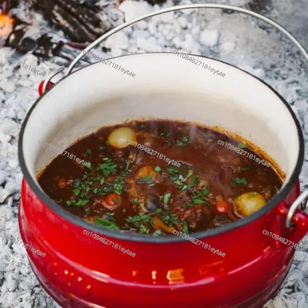 Brand New Stocked Enamel Cast  - Camping Cooking Dutch Oven recension och pris