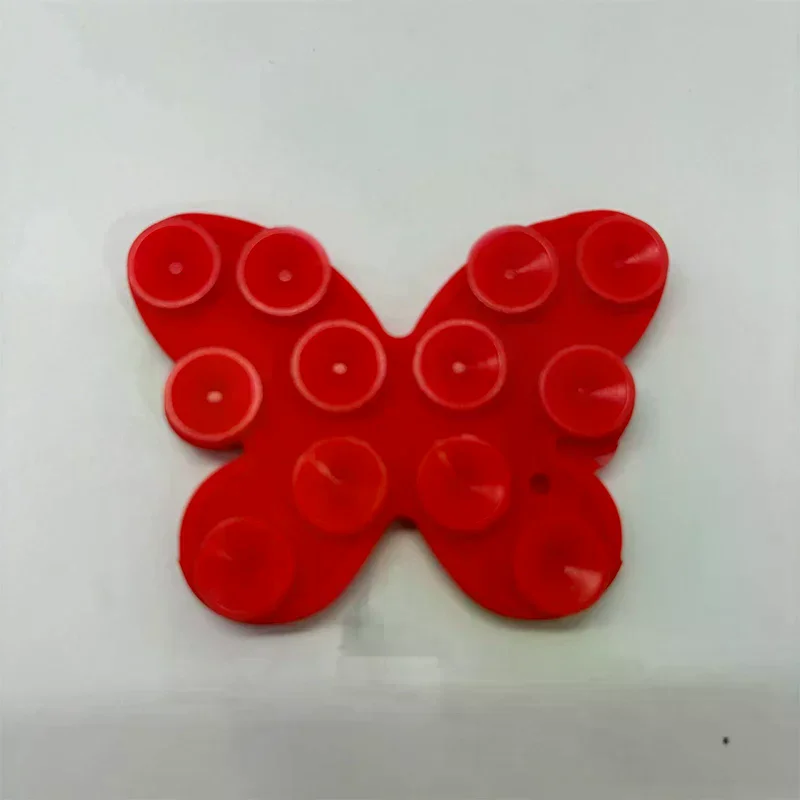 

1Pcs Phone Fixture Suction Cup Silicone Butterfly Double-sided Suction Cup Back Adhesive Mobile Phone Rubber Suction Cup