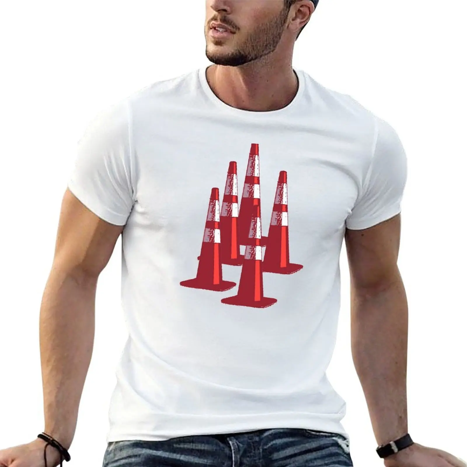

TRAFIC CONES PYLON T-Shirt man t shirt cotton man t shirts for men T-Shirt