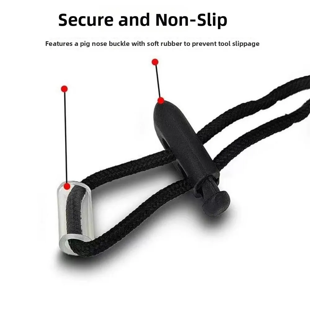 New With Carabiner Hook Safety Bungee Tether Lanyard 50~80cm 3 Colors Safety Rope Aerial Work Tool Climbing Accessories