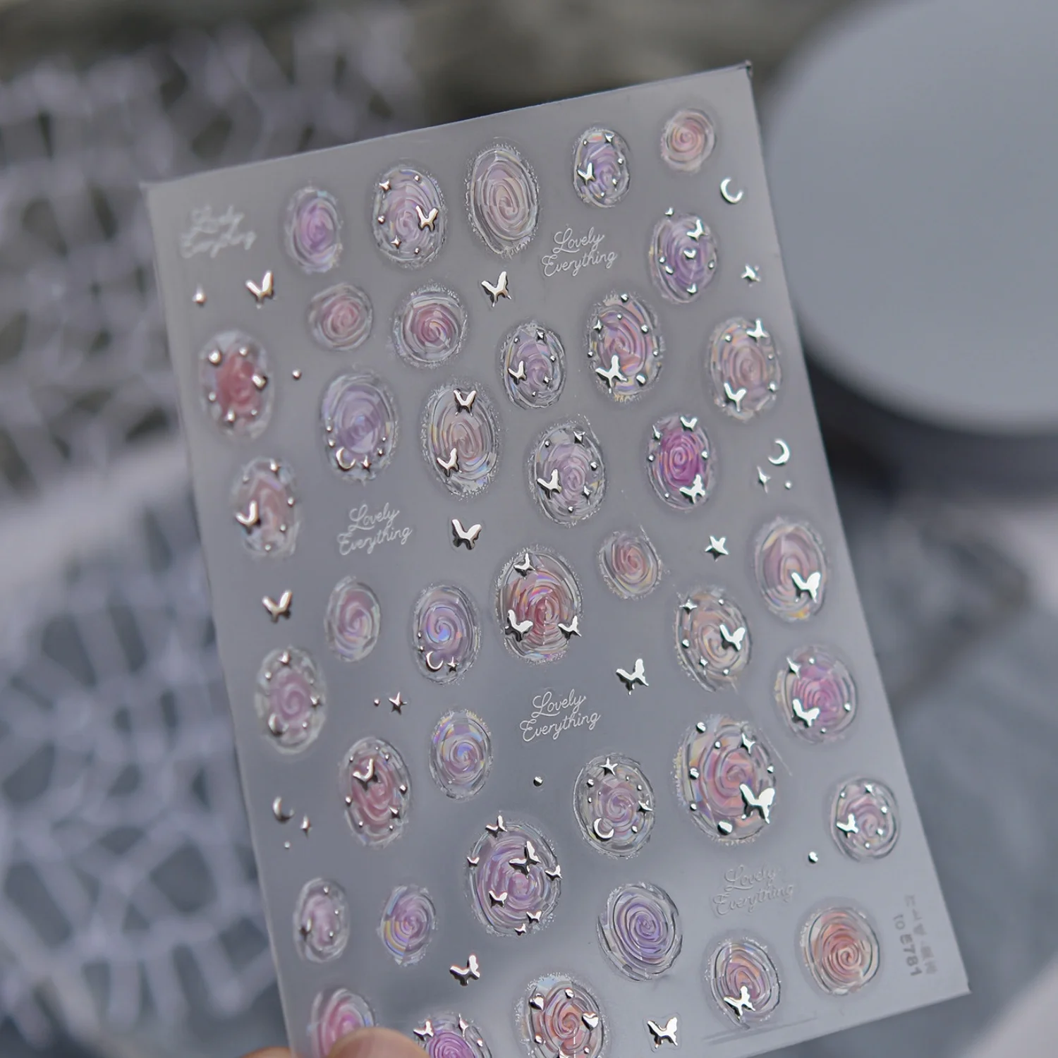 5D Französische Japanische Nagelaufkleber Mini-Schleifen Einfache Süße Selbstklebende Nagelkunst-Sticker Kleine Schleifenknoten für Tägliche Casual-Maniküre – Detail 9