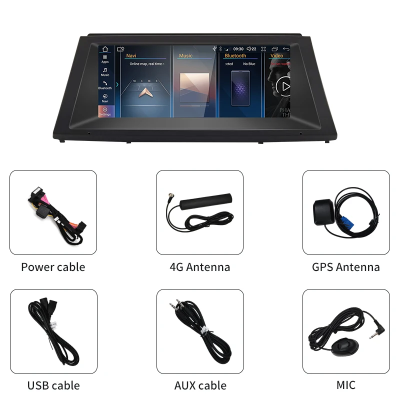 STWEI 2025 جديد كوالكوم سنابدراجون 665 6125 أندرويد السيارات CarPlay شاشة الوسائط المتعددة لسيارات BMW X5 X6 E70 E71 نظام تحديد المواقع نافي بلوتوث DSP #5