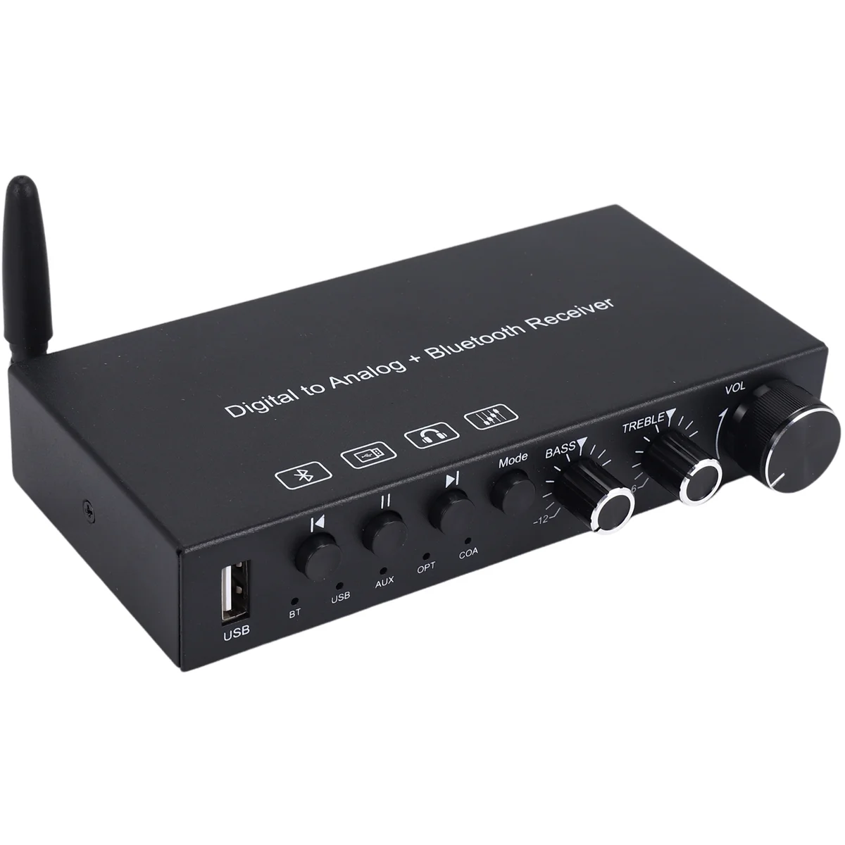 

【Lowest-Price!】USB 192KHz DAC Digital to Analog Converter with Headphone Amplifier Built-in Bluetooth 5.0 Receiver Music Player