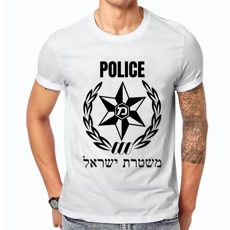 Israeli Police Man T Shirt Idf Israel Army Elite T-shirt Short Sleeve Male Tshirt Summer Hip Hop Cops Tees Harajuku Streetwear