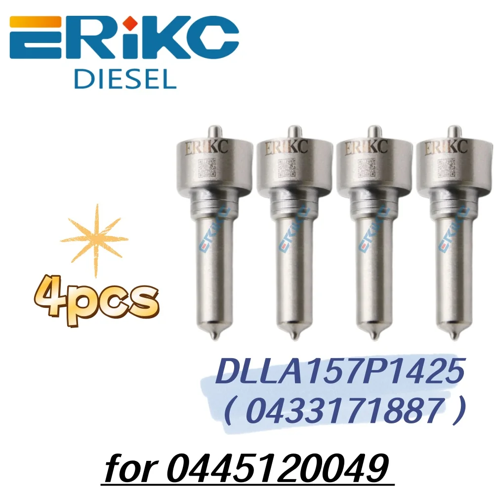 DLLA157P1425 Injector Sprayer Nozzle 0433171887 DLLA 157 P 1425 for Mitsubishi Canter 4M50 4.9L 0445120049 ME223002 ME223750