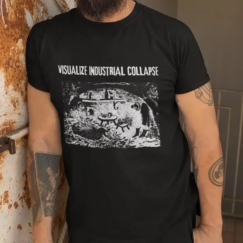 Visualize Industrial Collapse Anarchist T Shirt Anti Capitalist