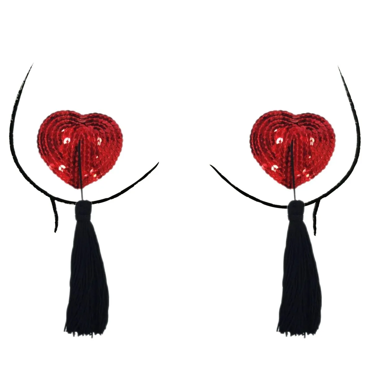 

Adhesive Boobs Nipple Cover Reusable Sexy Women Nipple Pasties Sequins Multi Color Heart Breast Patch Nightclub Evening Dating