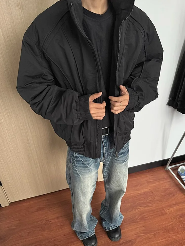 

Cleanfit American Pilot Jaet Coat Men's Autumn Winter Thiened Stand Collar Cotton Clothes High Sensation Cool Cotton Clothes