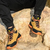 Fashion Best Quality Protective Work Safety Shoes For Men Breathable Shoes Anti-Puncture Steel Toe Cap Anti Puncture Work Boots 3