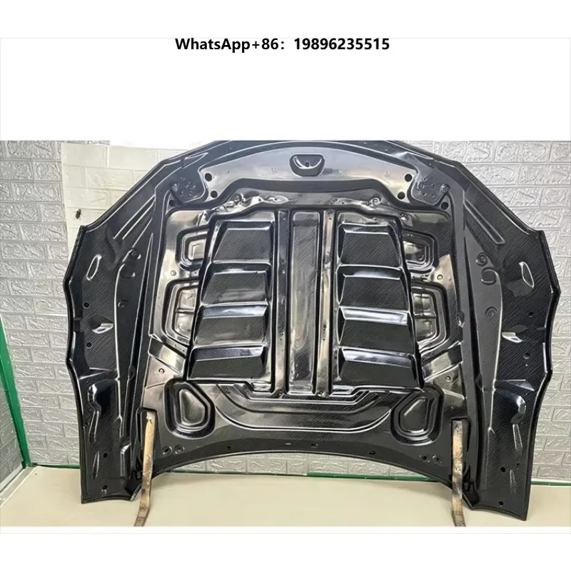 for 2019+  A90A91 Bull Demon Carbon Fiber Hood Car Engine Cover Front Hood