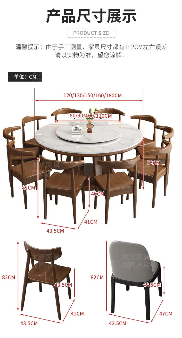 r8.12-Modern Dining Legs Space Savers Mesa Comedor Marble Round Dining Table  Home Furniture Nordic Luxury Style Minimalist