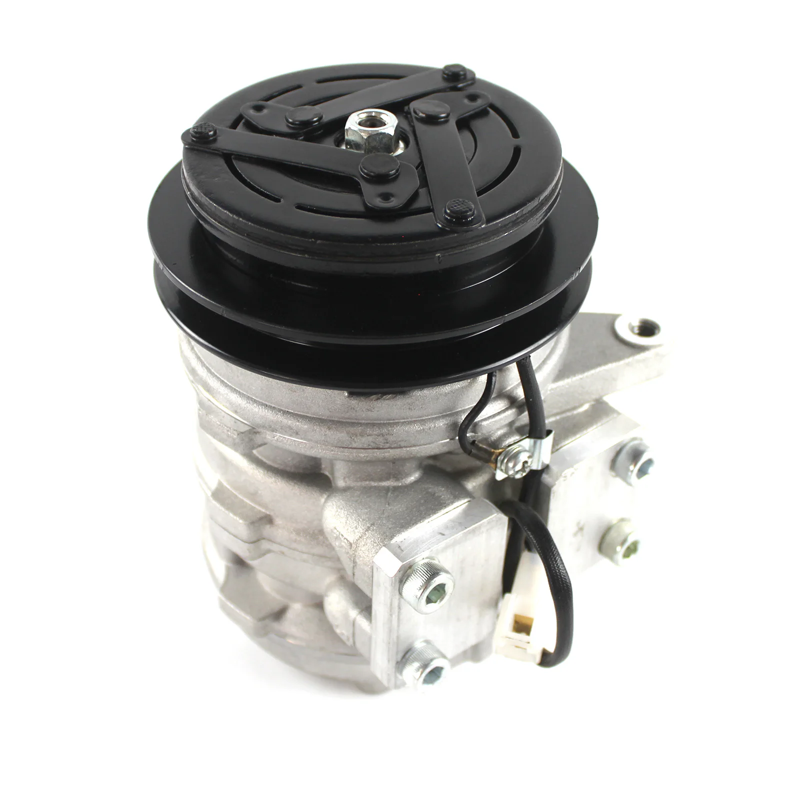 1x T0070-87290 12V A/C Compressor Ass'y w/ Single Groove Clutch for Kubota L4310DT-GST-C/HST-C L4610DT-HST-C M4900-CAB Tractors