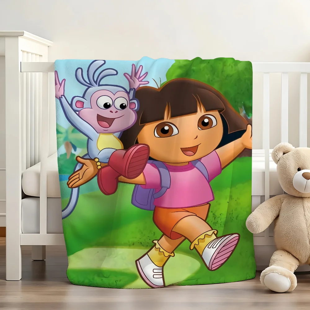 

Одеяло с рисунком D-Dora the E-Explorer, мягкое и приятное для кожи, для дивана, кровати, покрывало для сна, всесезонное одеяло