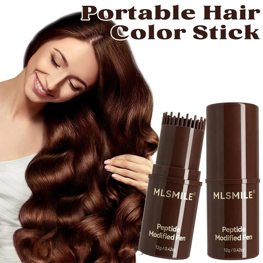 

MLSMILE Peptide Whitening Hair Comb Disposable Hair Cream Hair Root Restoration Hair Stick Portable Instant coloring Hair Comb