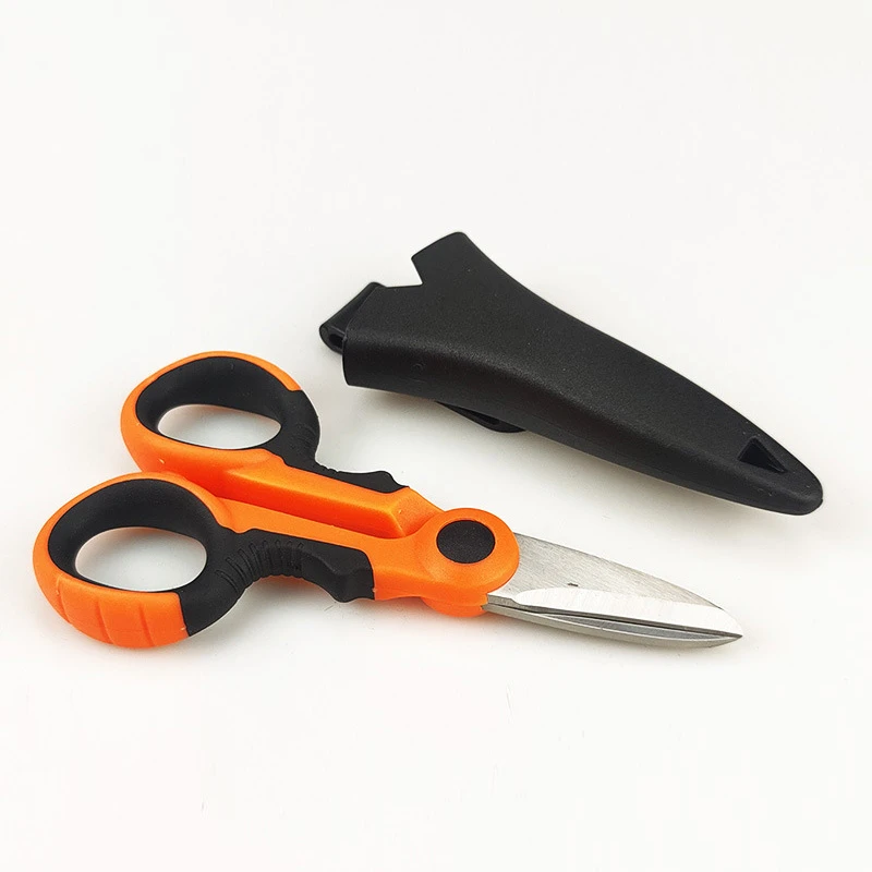 New High Carbon Steel Scissors Household Shears Tools Electrician Scissors Stripping Wire Cut Tools for Fabrics, Paper and Cable