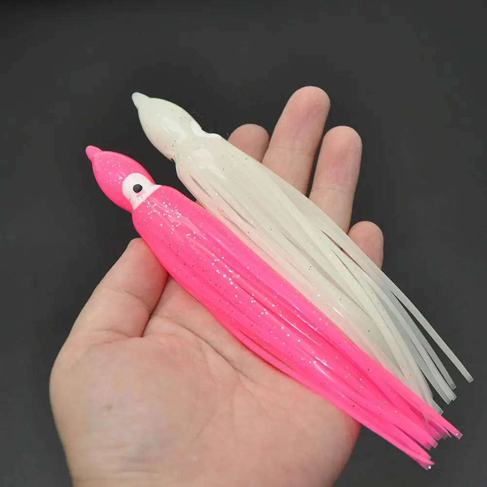 10pcs Luminous Octopus Bait Silicone Mini Bionic Lure Soft Perch Accessories Fishing Squid Jigging Flexible Fishing F9M2