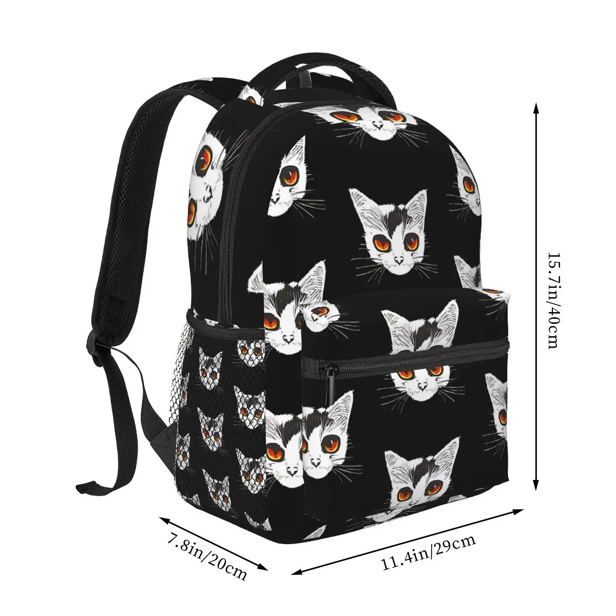 Cat Tile Model Ash The Stray Backpack for Girls Boys Travel Rucksack Daypack for Teenage School Laptop