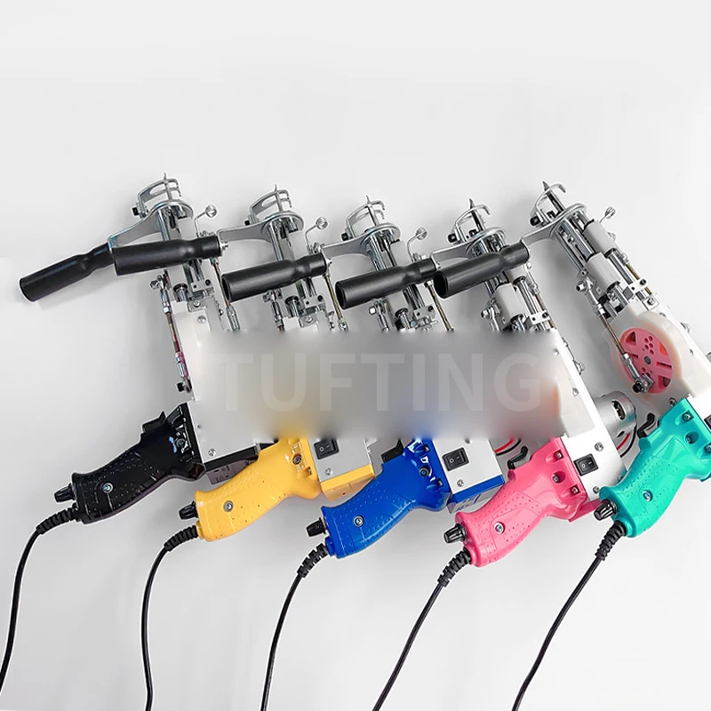 QI0E213 2-in-1 Carpet Tufting Gun Cut Pile Loop Pile Cut Pile Weaving Gun Carpet Repair Weaving Portable Tool