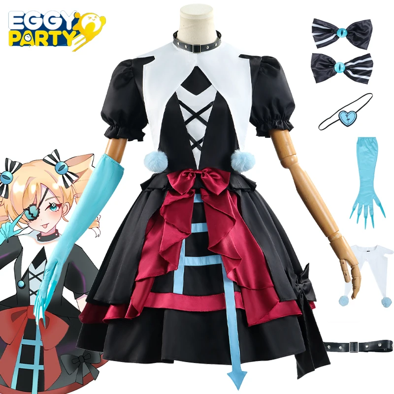 Anime Stella Cosplay Costume EggyParty Lolita Cute Dress Uniform Escape From Fright Night Halloween Party Comic-Con Women Girls