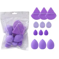 12Pcs Soft All-Purpose Makeup Sponge Set 4Types Beauty Tools Cosmetic Puff Dry Wet Dual Use Foundation Sponges Powder Puff 6