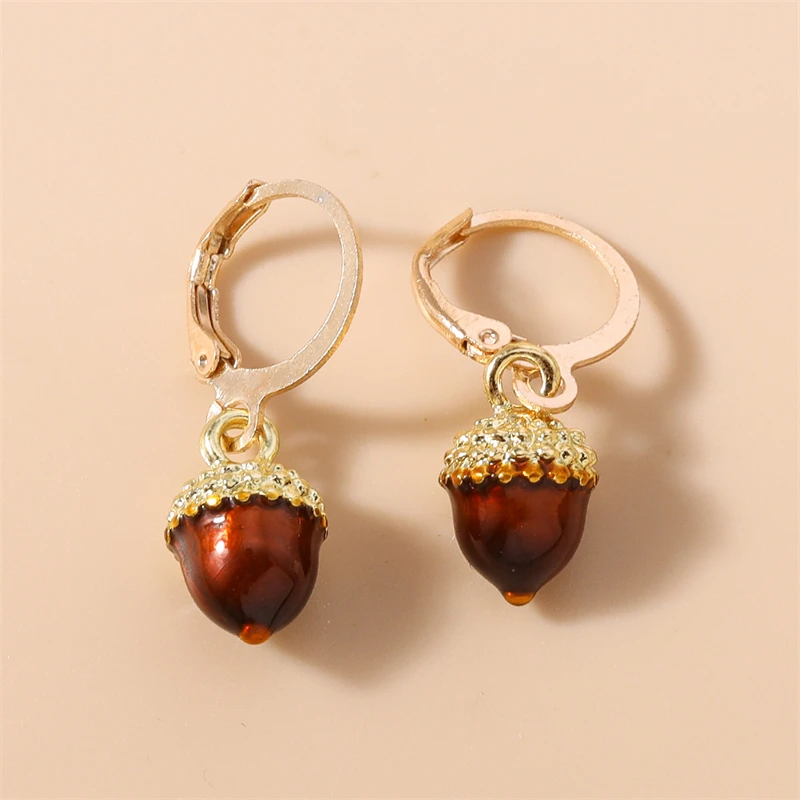 Modische Frucht-Ohrringe für Damen, Erdbeere, Apfel, Mais, Chili, Hängeohrringe, Mädchen, Party, Festival, Schmuck, Geschenke – Detail 12