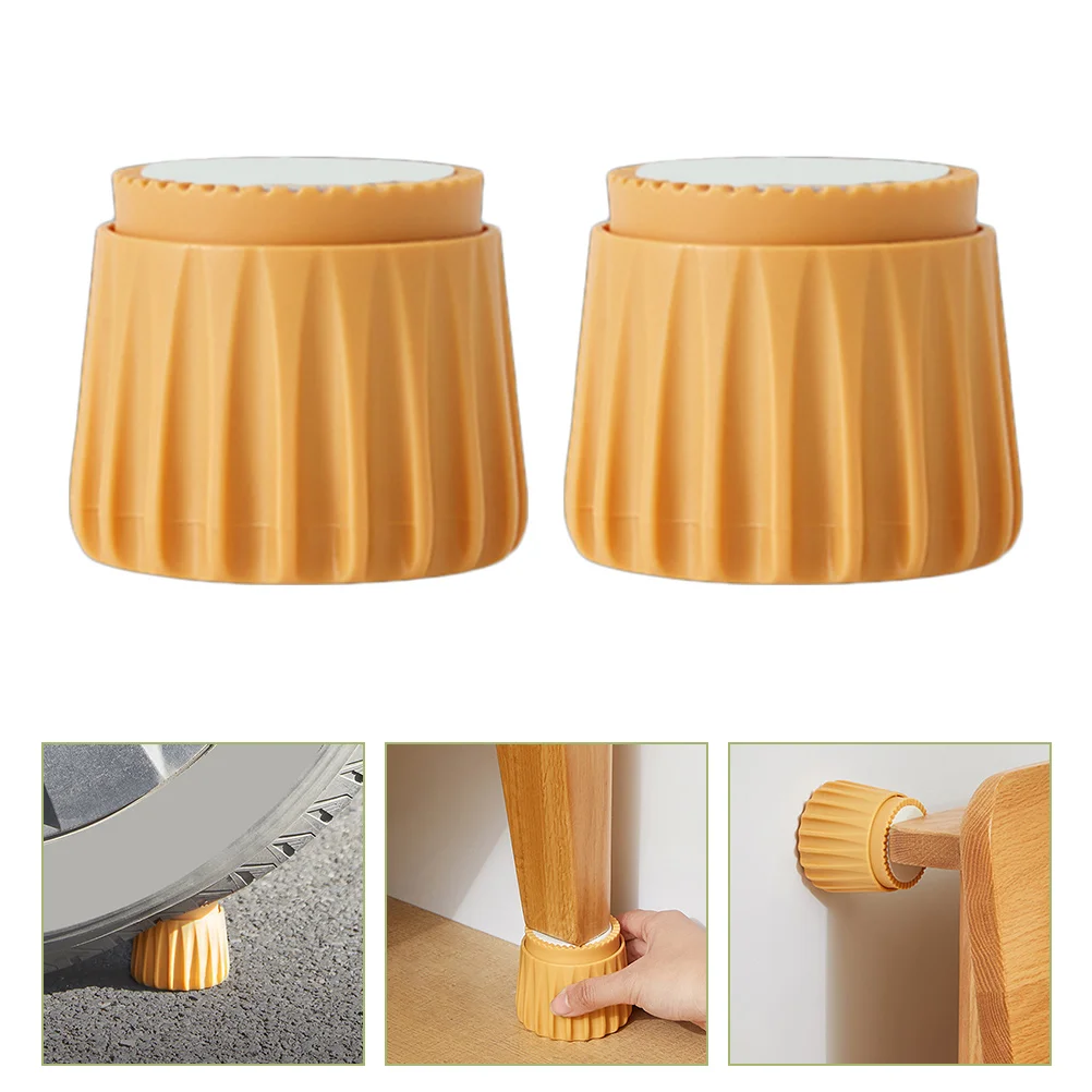 

2 Pcs Bed Frame Stabilizer Yellow Stopper Reinforcement Kit Bedside Anchor Headboard Stoppers Anti Shake Noise Fixer Pad