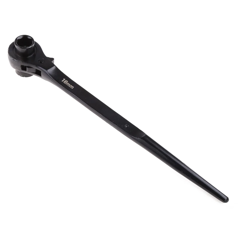 Ratchet Podger Spanner Scaffold Steel Metal 2 Way Wrench Tool Black Double Sided