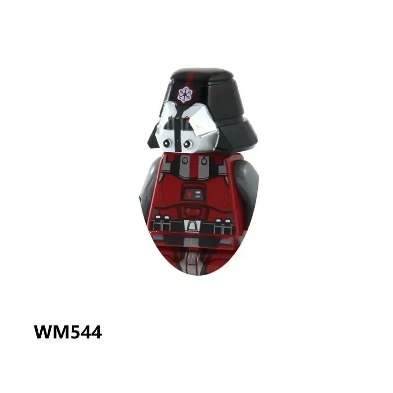 Gwiezdne Wojny Han Solo Darth Vader Yoda Count Dooku Mandalorian Boba Fett Mini Robot Figurka Zabawka Klocki Montaż Lalek Prezent