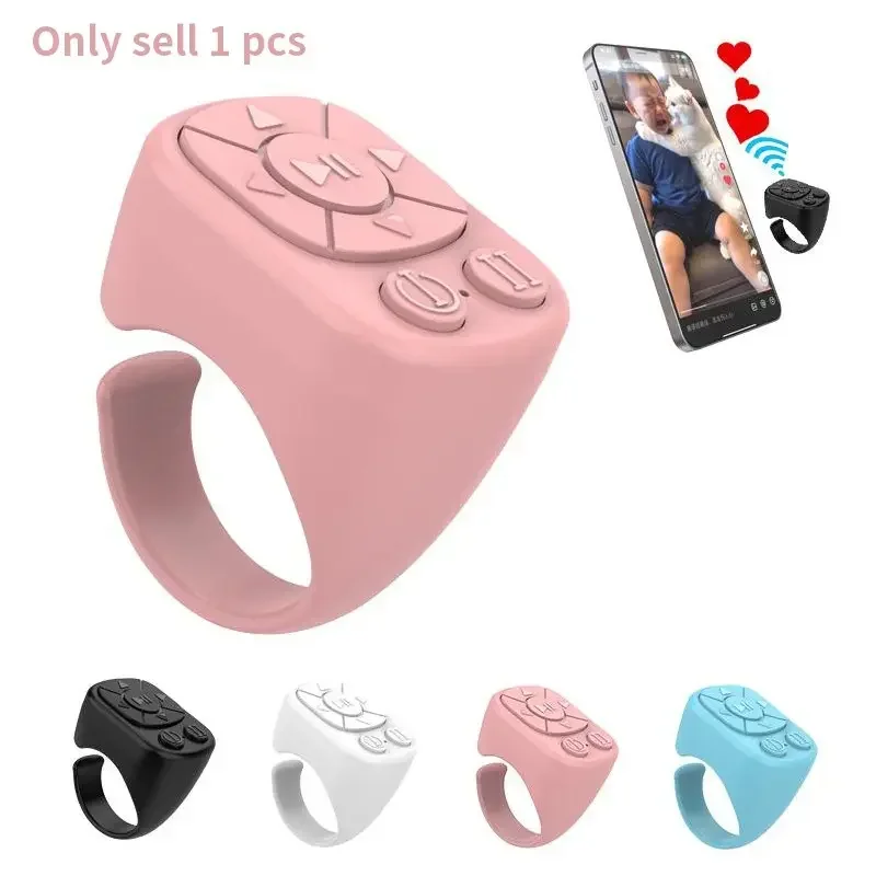 

Multifunctional Ring Remote Control, Wireless Rechargeable Bluetooth-Compatible Page-Turning Ring, Camera Shutter, Short Video