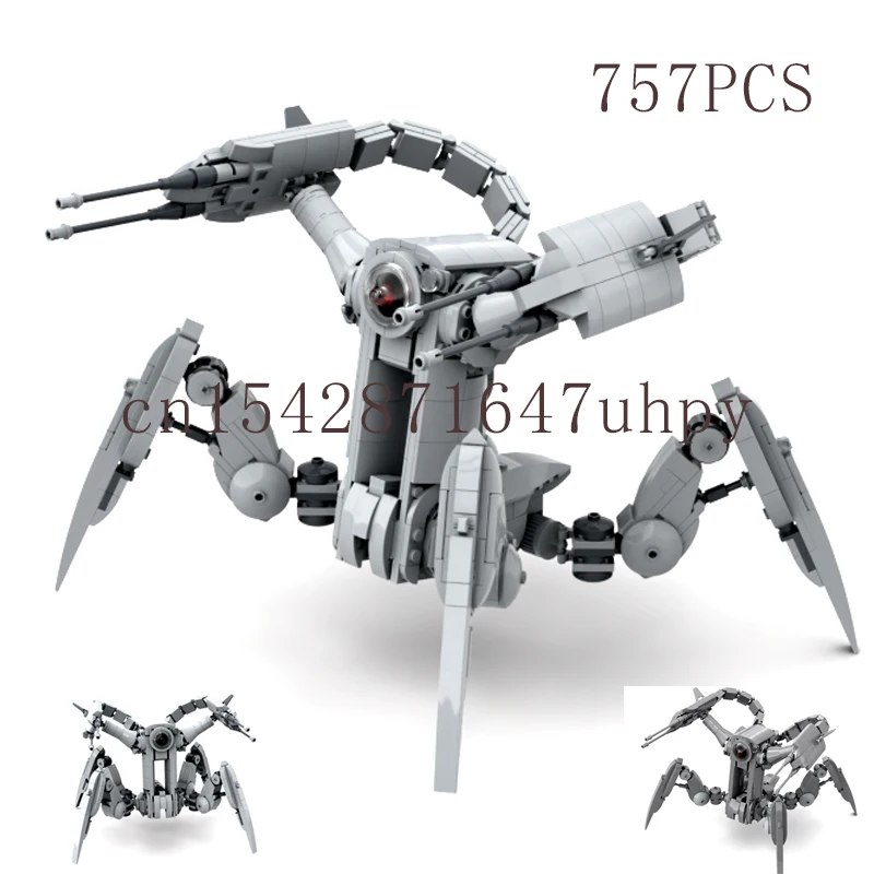 

2022 NEW 757PCS Space Wars Scorpion Robot Model Buiding Kit Block Self-locking Bricks Toy Birthday Christmas Gift