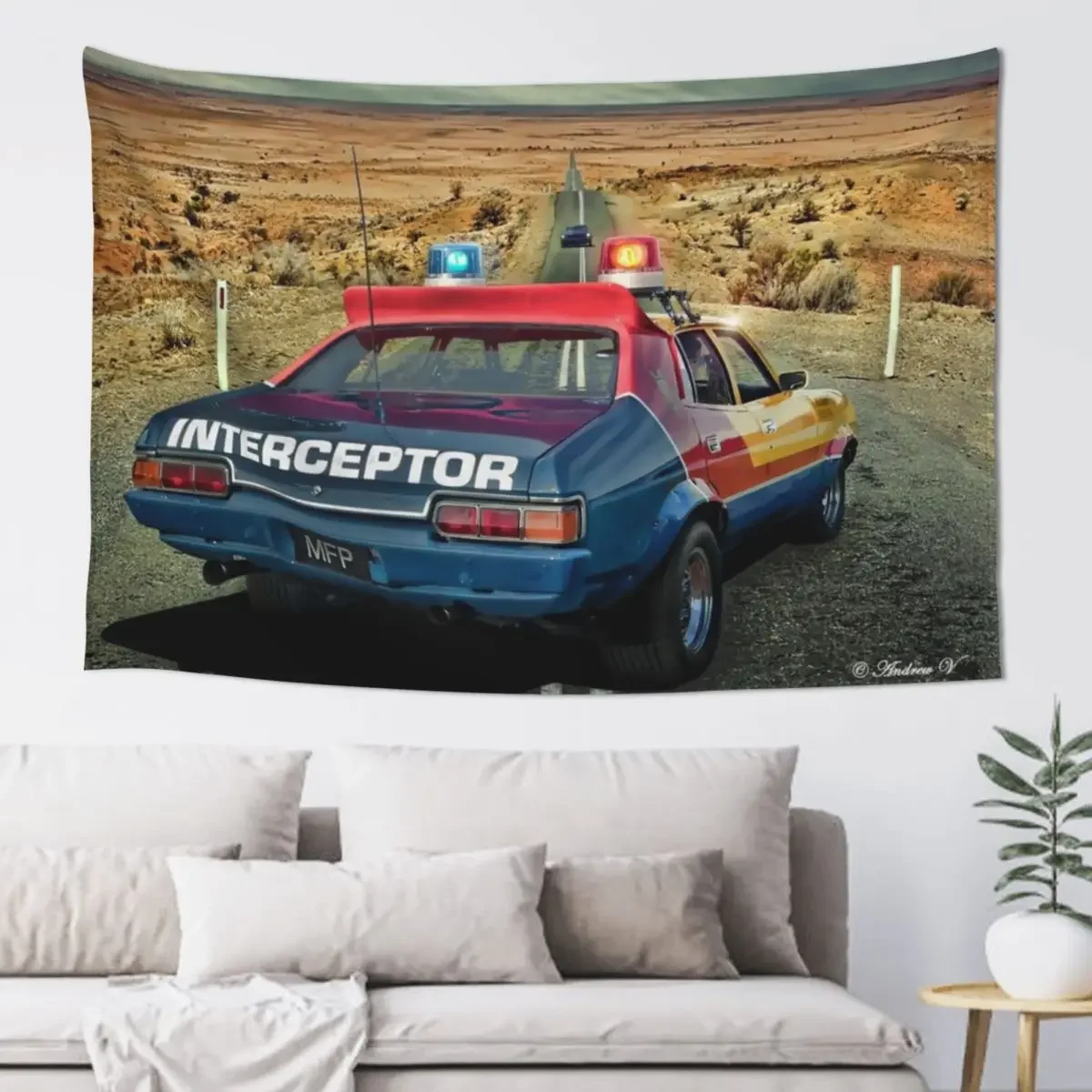 Mad Max Interceptor Tapestry Aesthetic Room Decoration Bedroom Decor Aesthetic Decor Home Tapestry