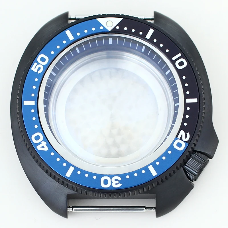 44mm Watch Case NH35 Sapphire For NH34 NH35 NH36 4R NH70 Automatic Movement Watch Accessory Unidirectional Bezel Mod Tuna Mouth