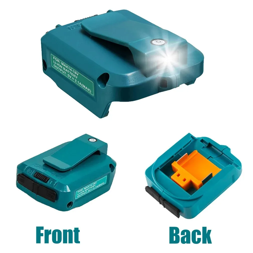 

USB Power Charger Adapter LED Converter For MAKITA ADP05 Bl1815 Bl1830 Bl1840 Bl1850 1415 14-18V Li-Ion Battery