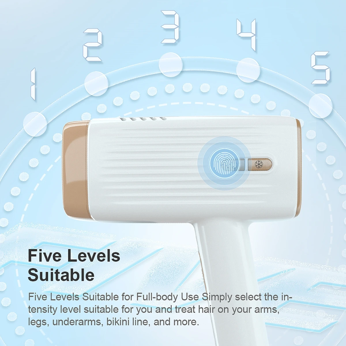 Kinseibeauty Laser Hair Removal IPL Hair Removal ICE Cold Epilator 500000 Flashes 3IN1 Epilator Body Depilador a laser image 5