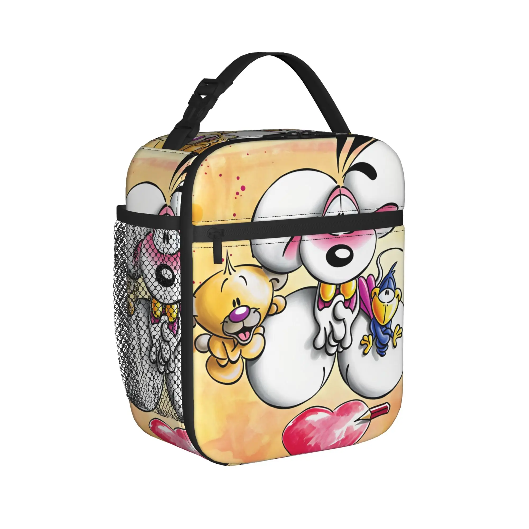 Diddl and Diddlina   Lunch Bag  Travel Lunch Box For Girls Retro Graphic Design l Lunch Bags Waterproof Portable Cooler Bag