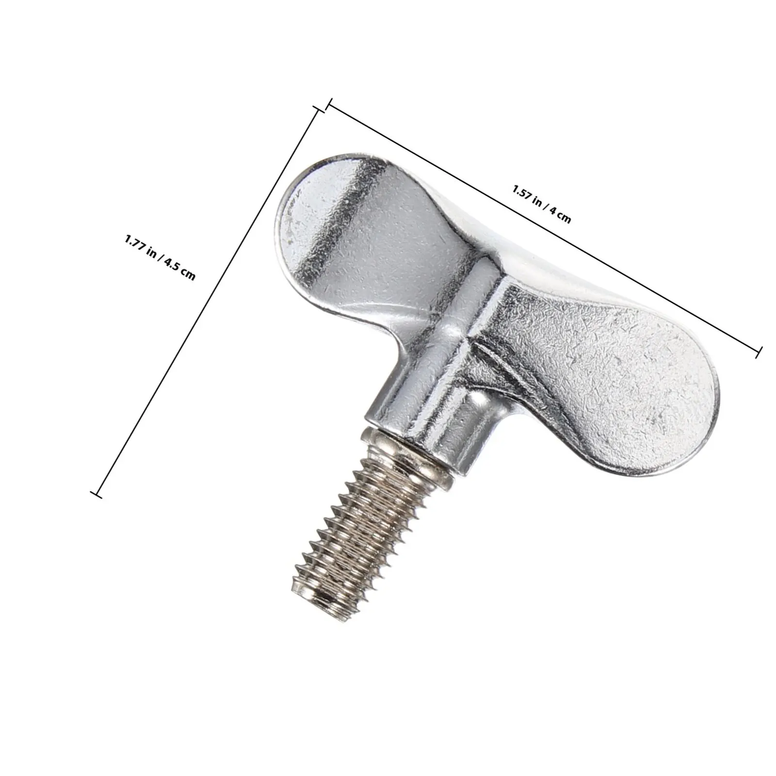 Drum Cymbal Stand Wing Nuts 2 Pack Sturdy Metal Adjustable Butterfly Fasteners Easy Assembly Removal
