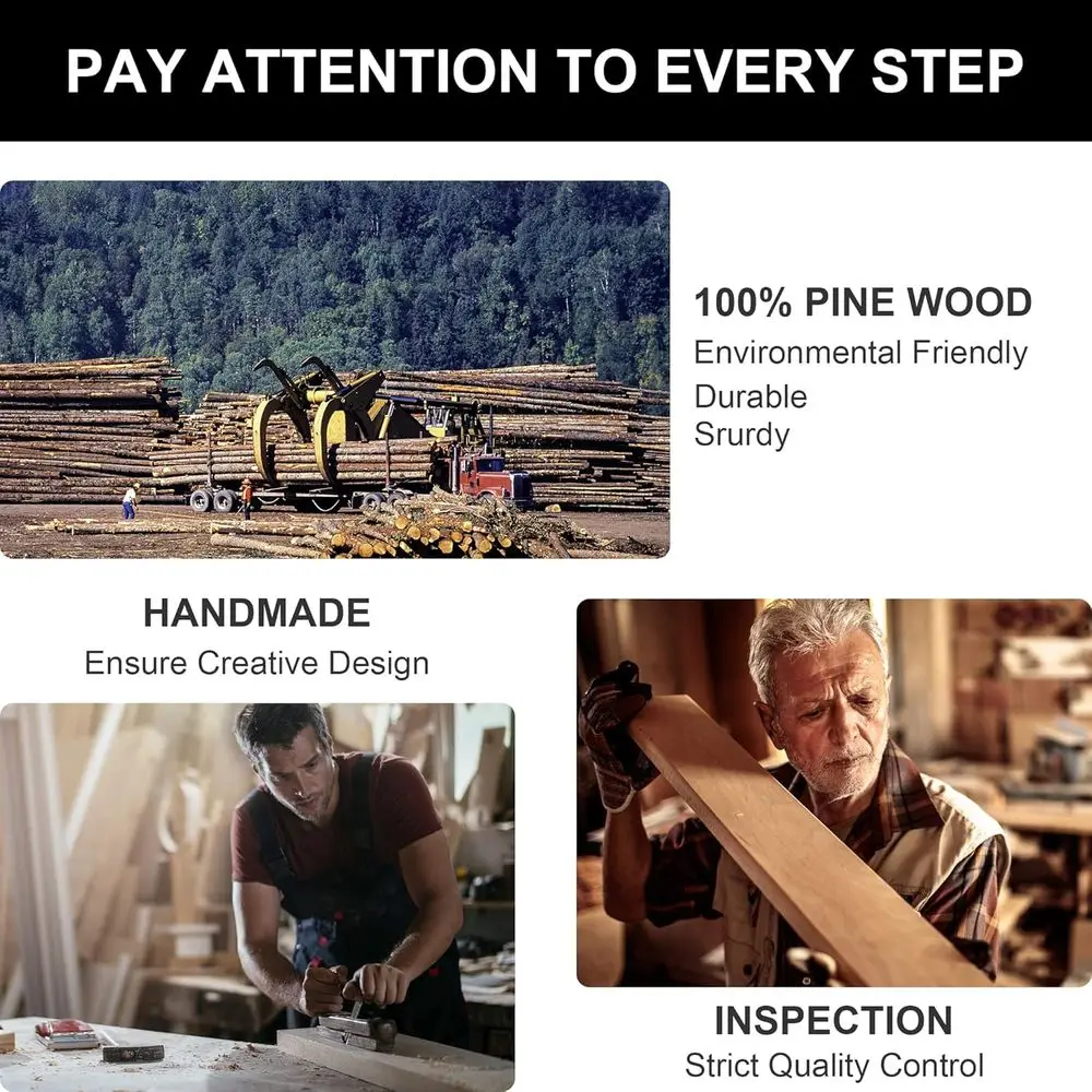 مجموعة من 4 أرفف زاوية من خشب الصنوبر الريفي - تخزين على شكل حرف L مثبت على الحائط لديكور المنزل باللون الأبيض