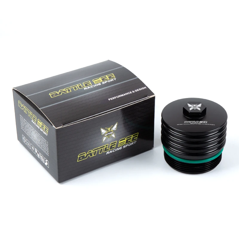 BATTLE BEE Engine Oil Filter Cover For Mini R56 N14 N16 N18 Aluminum Alloy Filter Shell Oil Cooling System BB-OFC-014