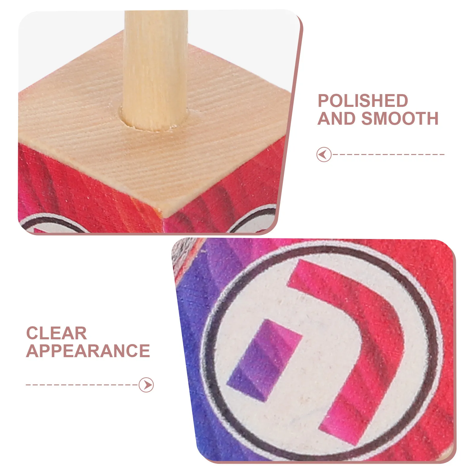 10Pcs Hanukkah Wooden Dreidels 0.8 Unfinished Natural Wood Dreidels DIY Chanukah Party Favors Jewish Holiday Decorations