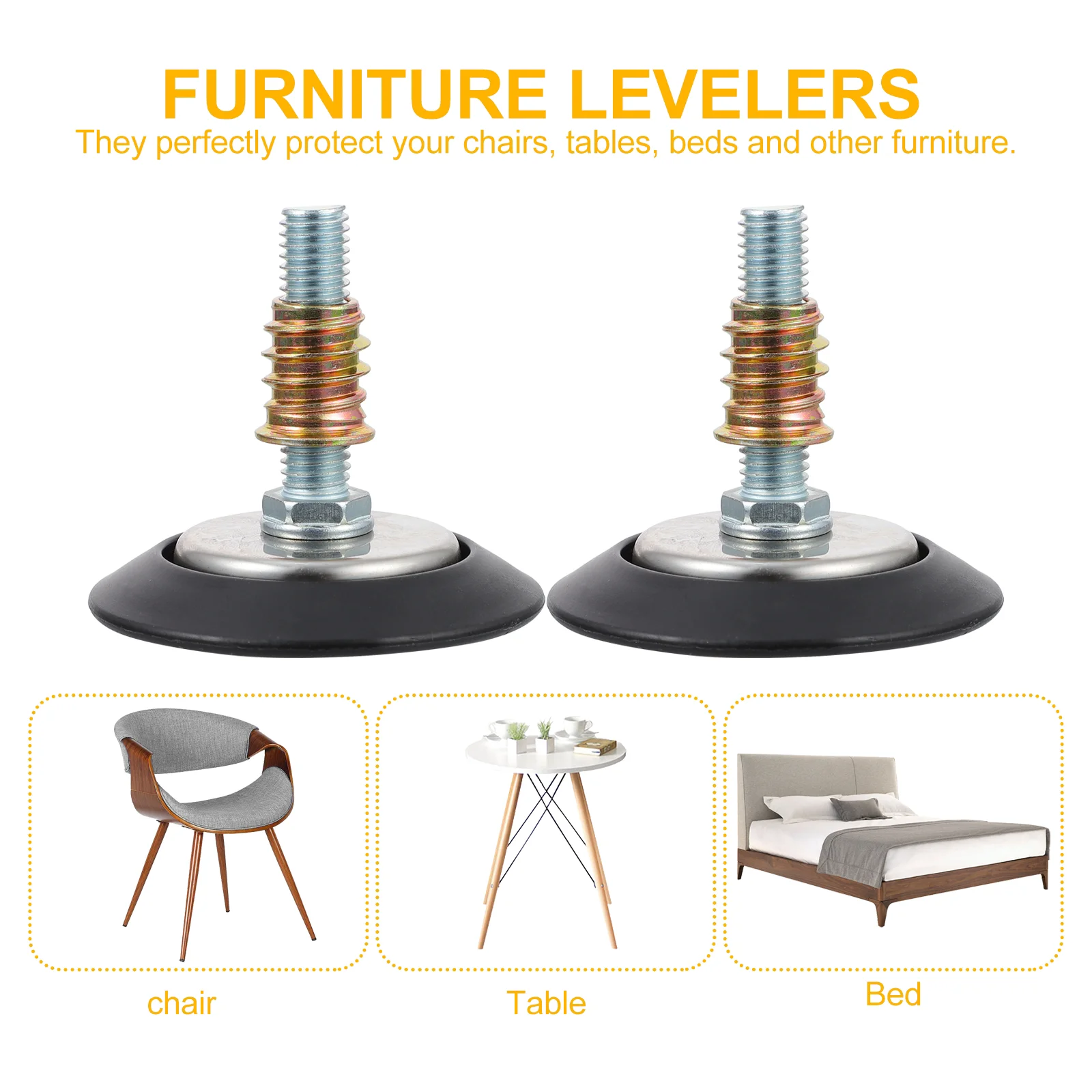 4 ชิ้นความสูงขาโต๊ะโลหะปรับแผ่น Leveling ฟุตสําหรับตาราง Heavy Duty เฟอร์นิเจอร์ Levelers Glide เก้าอี้ Levelers