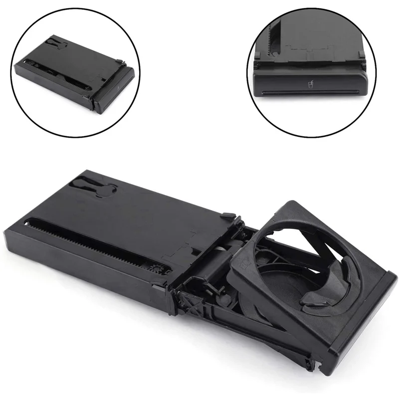 8E1862534H حامل أكواب السيارة حامل أكواب الماء السائق الأيسر تلسكوبي حامل الكأس القابل للطي ل A4 B6 B7 RS4 S4 2001-2008