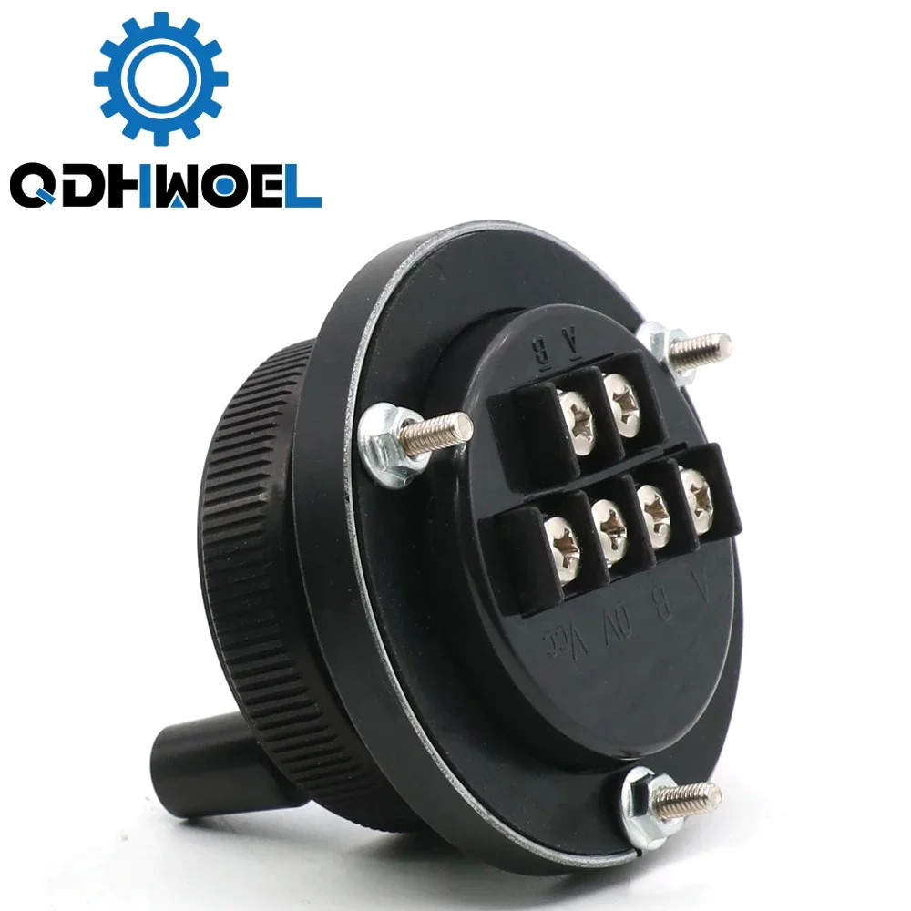 QDHWOEL CNC Pulser Handwheel 5V 6pin Pulse 100 Manual Pulse Generator Hand Wheel CNC Machine 60mm Rotary Encoder